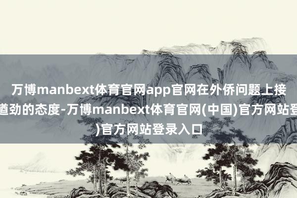 万博manbext体育官网app官网在外侨问题上接管了更遒劲的态度-万博manbext体育官网(中国)官方网站登录入口