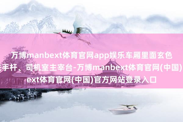 万博manbext体育官网app娱乐车厢里面玄色的碳纤维座椅、扶手杆、司机室主宰台-万博manbext体育官网(中国)官方网站登录入口