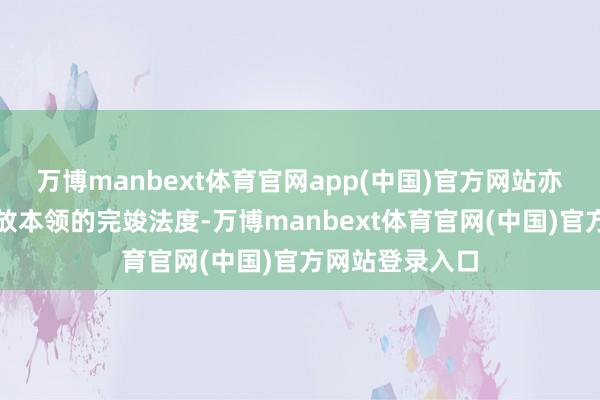 万博manbext体育官网app(中国)官方网站亦然测试时刻缩放本领的完竣法度-万博manbext体育官网(中国)官方网站登录入口