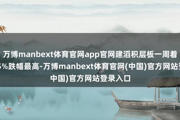 万博manbext体育官网app官网建滔积层板一周着落10.15%跌幅最高-万博manbext体育官网(中国)官方网站登录入口